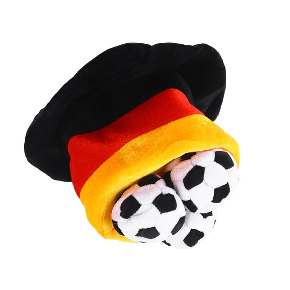 DEEPCRAFF 1Set Multi Color Cotton Soccer Ball Shaped Top Hat for Cheering and Support Team