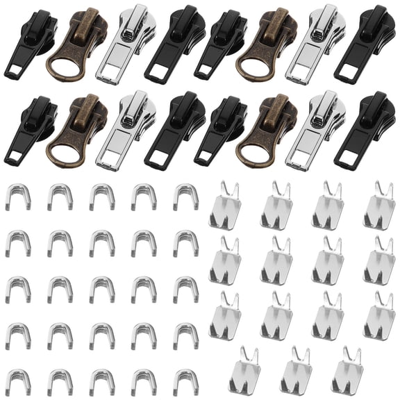 DEEPCRAFF Multi-Purpose Metal Zipper Repair Kit for Clothing, Bags, Luggage, and Travel Gear - 1 Set Fix Tool