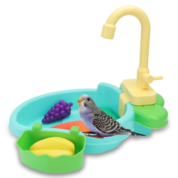 DEEPCRAFF Large Parrot Bathtubs Fashionable Bird Bathing Tub with Moisturizing and Heat Dissipating Features