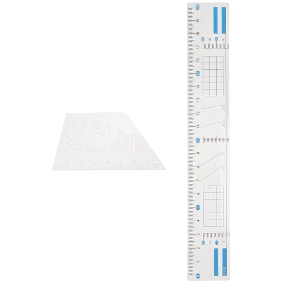 DEEPCRAFF 1Set Parallel Marking Gauge Tool with Transparent Grid Ruler for Drawing and Writing Precision