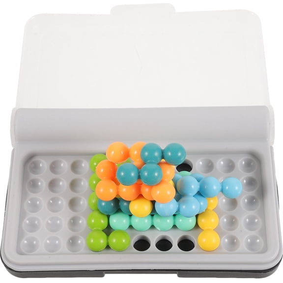 DEEPCRAFF Portable Pyramid Beads Kit Assorted Color Plastic for Playing and Family Interaction