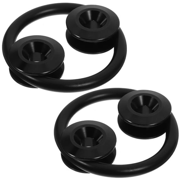DEEPCRAFF Car Bumper Washer Fastener Kit, Black Aluminum Alloy Quick Release Bolts, Auto Repair Hardware Set