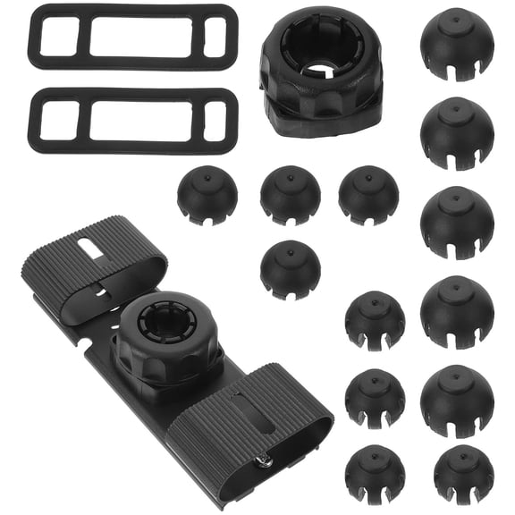 DEEPCRAFF Universal Rear View Mirror Camera Mount Kit, Black Dash Cam Holder with Joint Panel for Car Installation