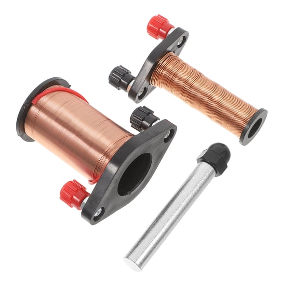 DEEPCRAFF 1Set School Physics Electromagnetism Kit with Primary and Secondary Copper Coils