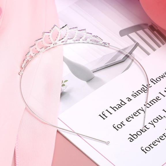 DEEPCRAFF Wedding Tiaras for Bride Hair Accessories for Women in Silver 1Set