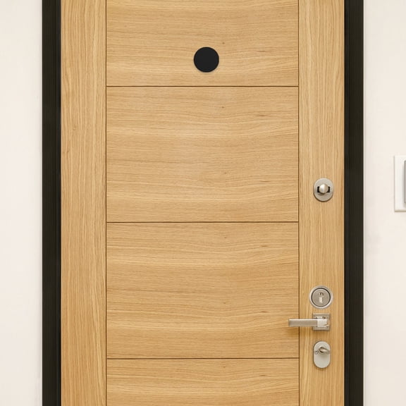 DEEPCRAFF Stainless Steel Door Deadbolt Cover Plate Set, Easy to Install Lock Hole Security and Weather Sealing Solution