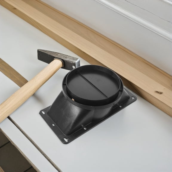DEEPCRAFF 1Set Stove Ventilation Backflow Valve Black for Home Kitchen with Easy Installation and Grease Reduction