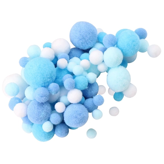 DEEPCRAFF Artificial Pom Pom Balls for Sewing Costume Materials and Clothing Decor Multi Color
