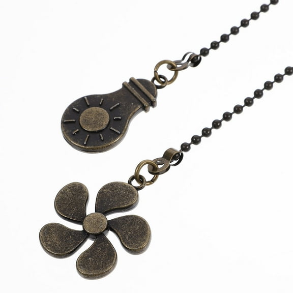 DEEPCRAFF 2 Pcs Ceiling Light Pendant Pendant Fan Pull Chain 36X3.3X0.2CM Golden