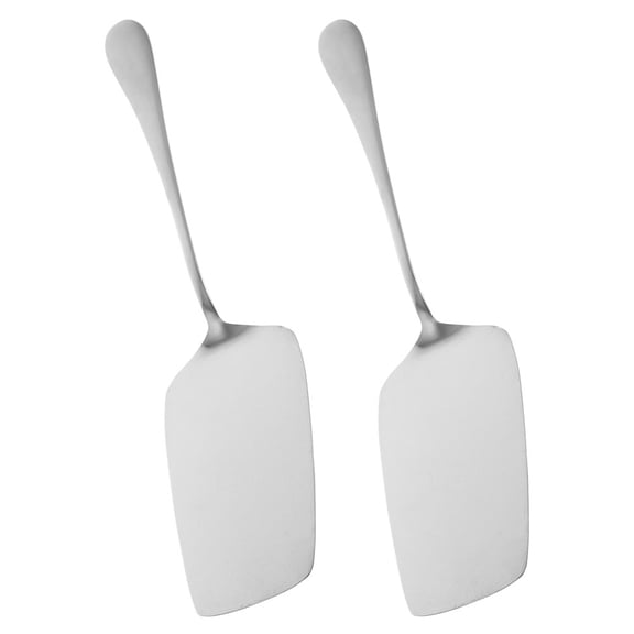 DEEPCRAFF 2Pcs Metal Cake Server with Extended Handle for Baking and Cake Serving