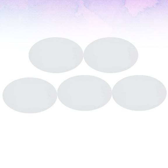 DEEPCRAFF 2Pcs Oval Artist Paper Boards White Cotton Drawing Panels for Indoor Outdoor Art