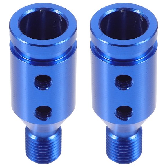 DEEPCRAFF 2 Sets Blue Aluminum Alloy Shift Knob Thread Adapter for Car