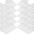 DEEPCRAFF 20 Sets White Drawer Slide Track Guides Replacement Brackets ...