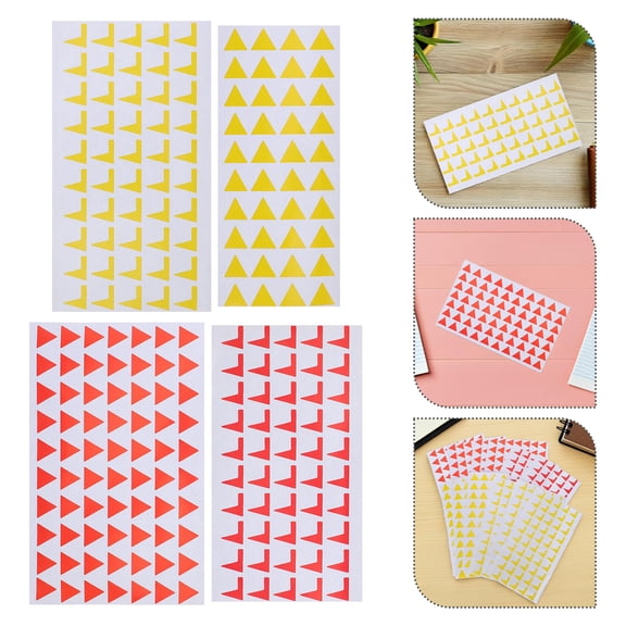 DEEPCRAFF 2000 Pieces Colorful Triangle Map Pointer Stickers Self-Adhesive for Hiking, Camping, Outdoor Adventures
