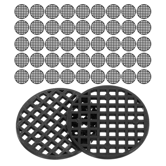 DEEPCRAFF 200Pcs Black Flower Pot Mesh Pads for Garden Planter Drainage and Aeration