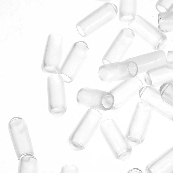 DEEPCRAFF 200Pcs Clear Rubber Headband End Caps for Hair Hoop Repair and , Ideal for Home Use and Crafting