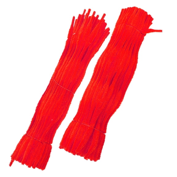 DEEPCRAFF 200 Pcs Red Chenille Stems, Twistable Pipe Cleaners for Crafts, Art Projects, Floral Arrangements