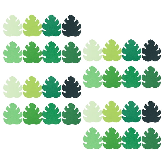DEEPCRAFF 200Pcs Versatile Monstera Leaf Cutouts Paper Shapes for Tropical Themed Classroom Wall Decor