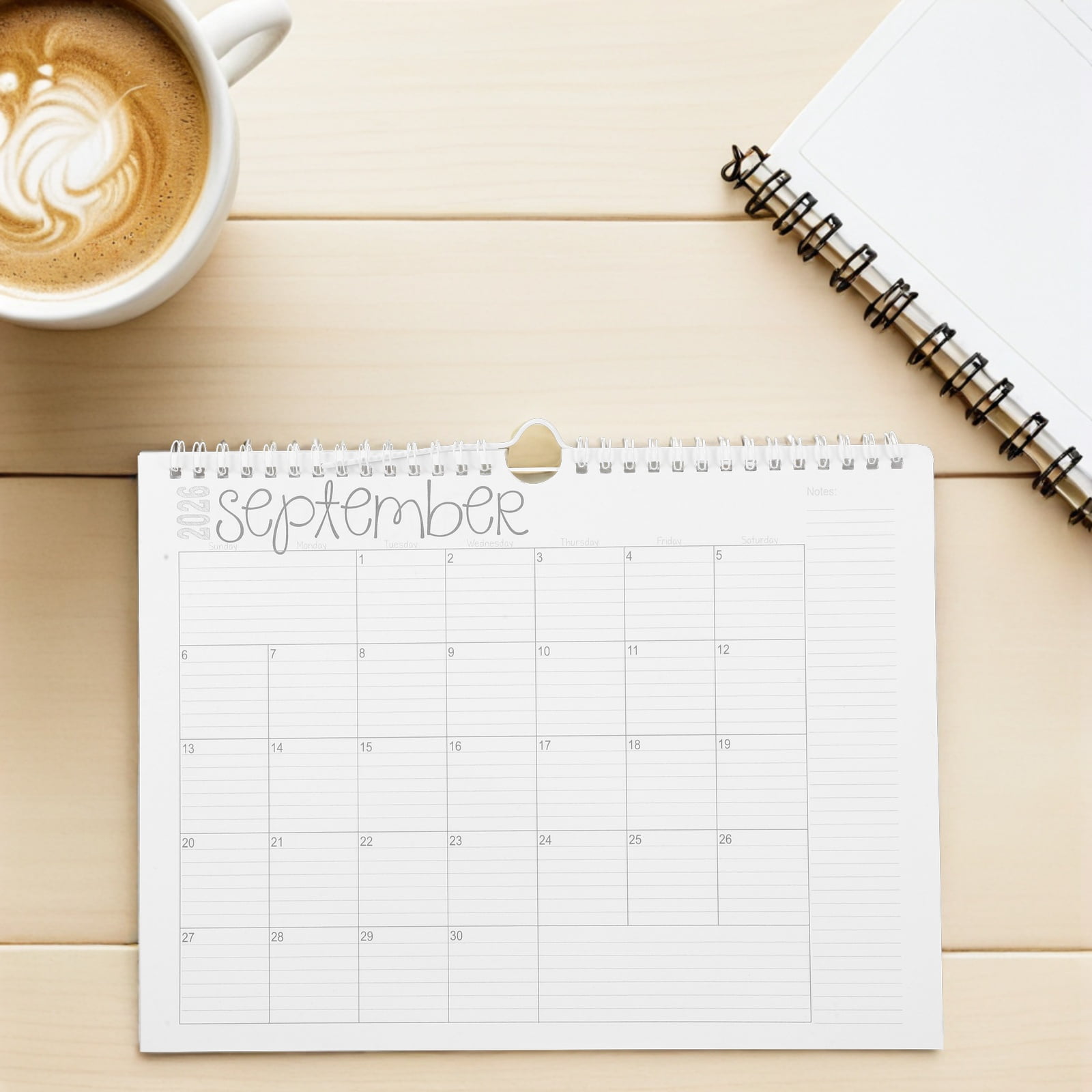 DEEPCRAFF 2026 Large Wall Calendar White Coil Bound Monthly Planner for ...