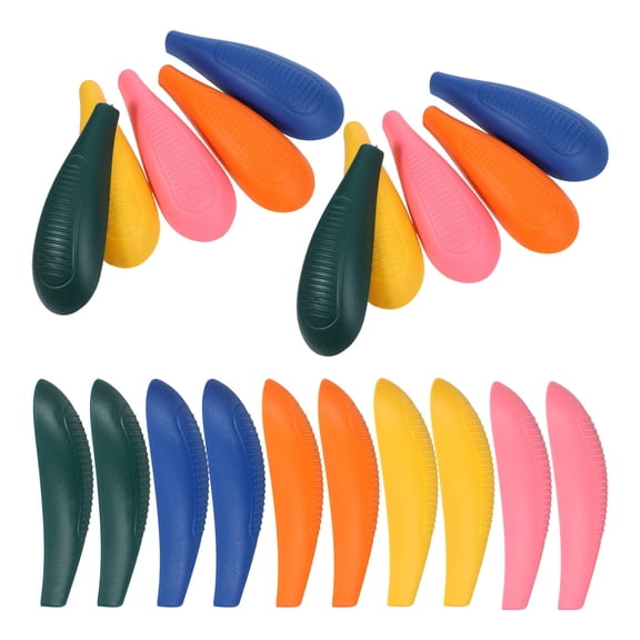 DEEPCRAFF 20Pairs Hanger Shoulder Support Pads Plastic Shoulder Forms Prevent Clothes Slipping on Hangers