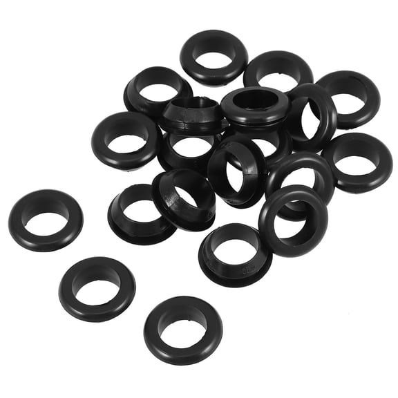 DEEPCRAFF 20Pcs Black Rubber Seal Adapter for Buckets Durable Tank Sealing Rings for Water Leak Prevention