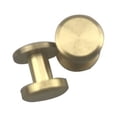 DEEPCRAFF 20Pcs DIY Button Studs Solid Brass Golden Decorative Rivets ...