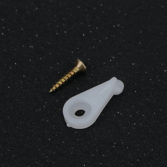 DEEPCRAFF 20Pcs Mirror Clips White for Home Use Easy Install Screws Tighten Clamps