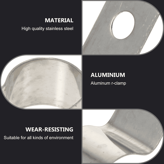 DEEPCRAFF 20Pcs Stainless Steel Cable Fixator Buckles Easy Install Cord Organizer Holder