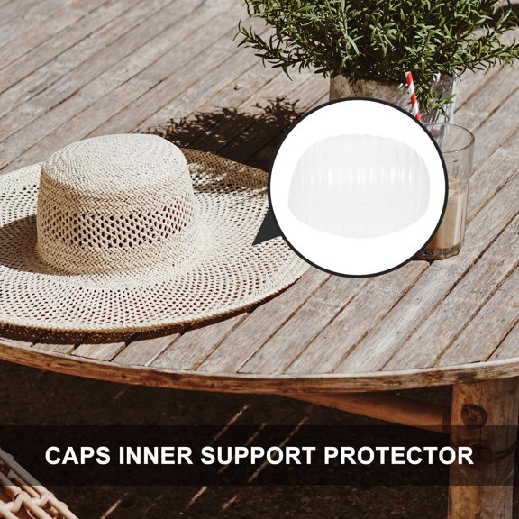 DEEPCRAFF 20Pcs Sun Caps Support Transparent PVC Stand for Baseball and Peaked Hat Storage
