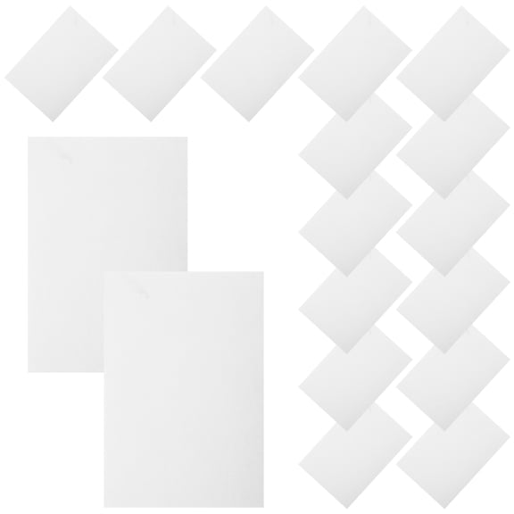 DEEPCRAFF 20PCS White Double-Sided Non-Stick Paper for DIY Crafts and Art Projects