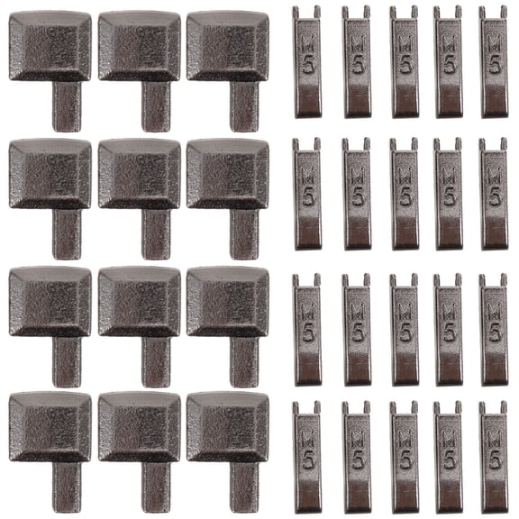 DEEPCRAFF 20Sets Durable Coffee Metal Zipper Stops for Zipper Repair and Replacement