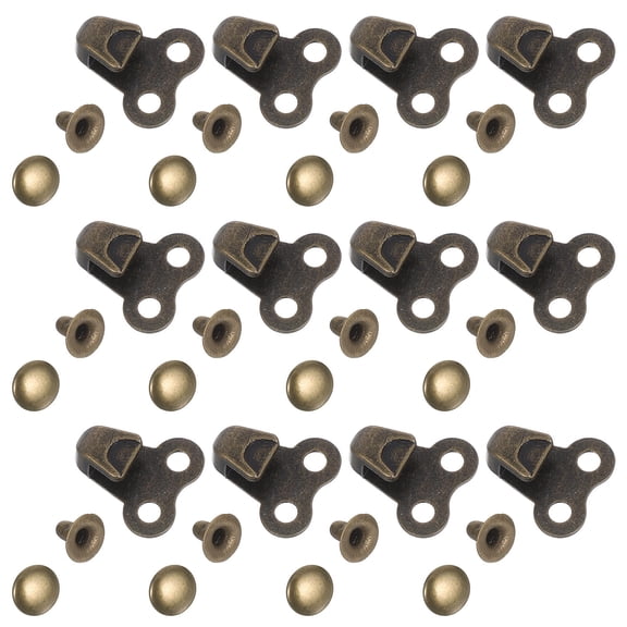 DEEPCRAFF 20Pcs Sturdy Alloy Shoe Repair Rivets and Eyelets for Sports Boot Lace Fix