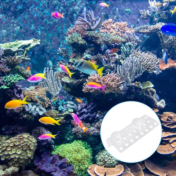 DEEPCRAFF 23 Plug Holes Coral Frag Rack Transparent Acrylic Aquarium Coral Support 1Set