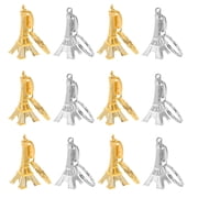 DEEPCRAFF 24Pcs Multi Color Metal Eiffel Tower Keyring Perfect for Bag Charm and Keepsake