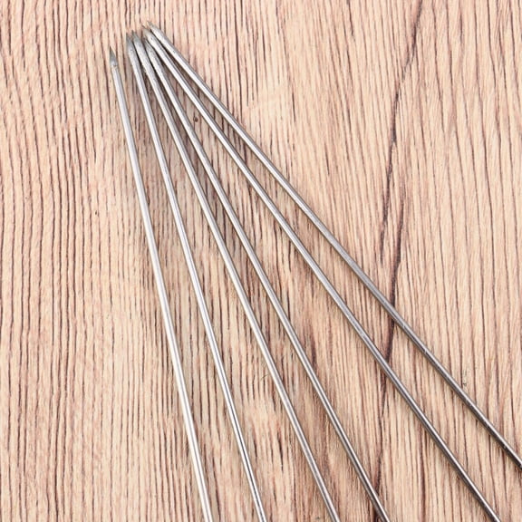 DEEPCRAFF 25-Piece Stainless Steel Round BBQ Skewers Set for Grilling and Cooking Enthusiasts