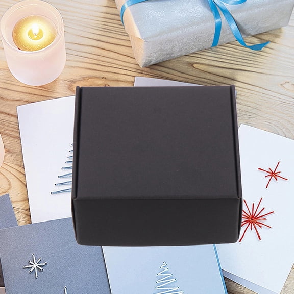 DEEPCRAFF Black Mailing Boxes 25Pcs Compressive Resistant and Easy to Use