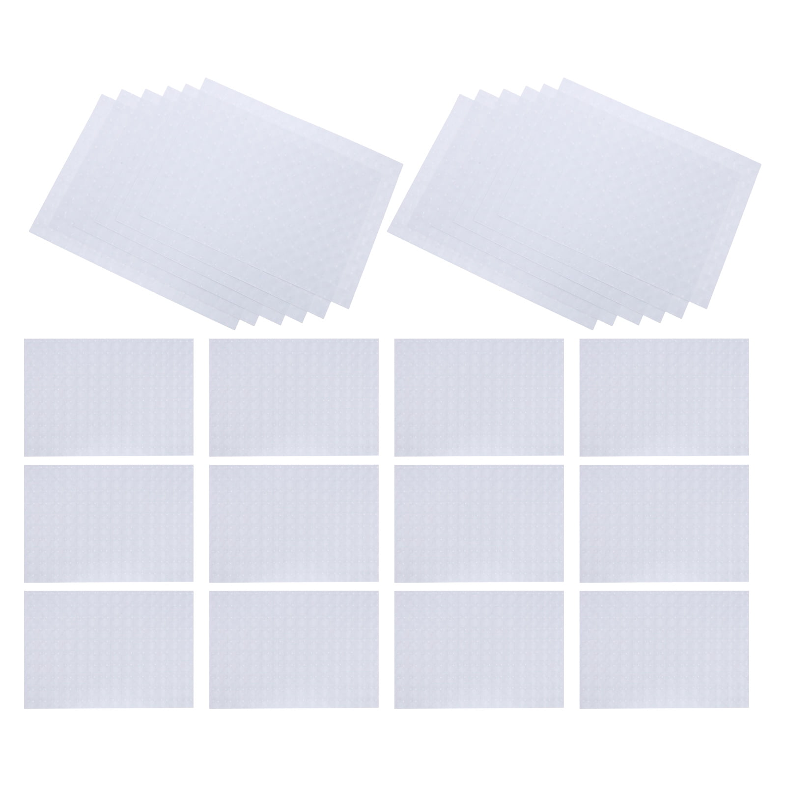 DEEPCRAFF 25Pcs Self Adhesive Laminating Sheets Matte White Clear Protective Film for Photo Albums