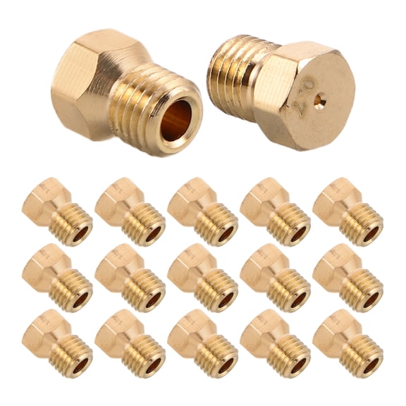 DEEPCRAFF 25Pcs Easy Install Copper Burner Nozzles for Gas Stove and Propane Conversion Kit