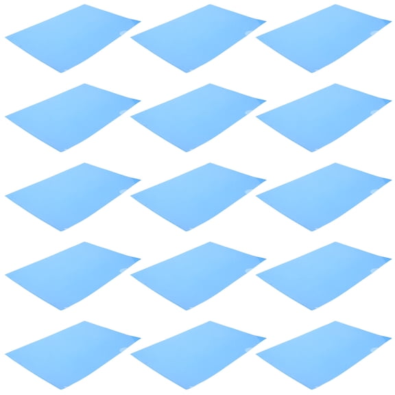 DEEPCRAFF 25pcs A4 Blue Plastic Sheet Music Folder Side Open Waterproof