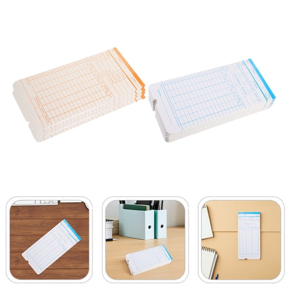 DEEPCRAFF 285Pcs Office Attendance Timecards Double Sided Design for Accurate Weekly Employee Time Tracking