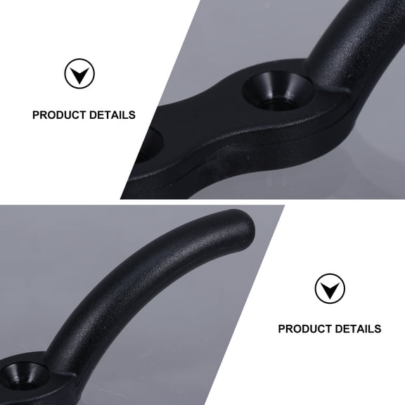 DEEPCRAFF 2-Pack Fixed Rope Hooks with Nylon Material and Included Mounting Screws for Secure Installation