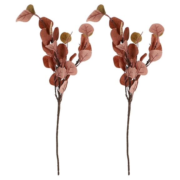 DEEPCRAFF 2Pcs Vivid Artificial Leaf Bouquet Suitable for Vase Display and Indoor Decoration