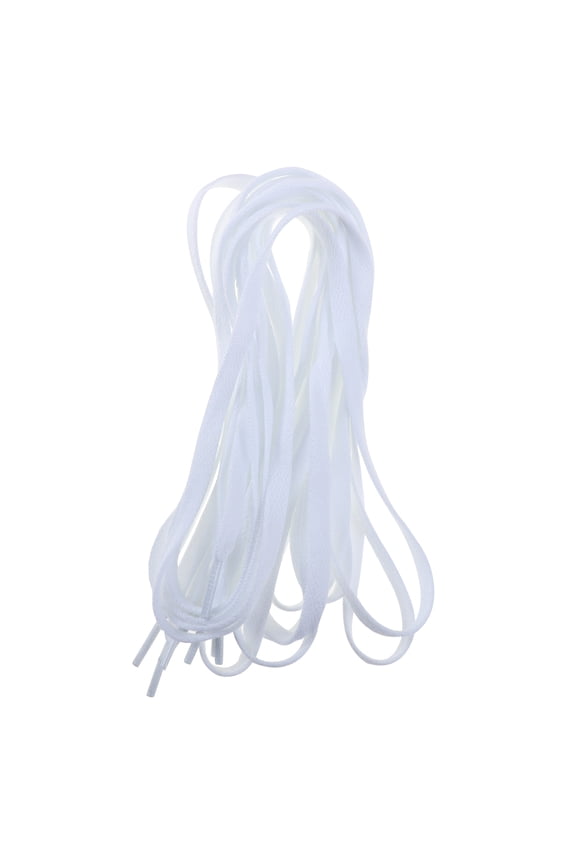 2 Pairs White Flat Polyester and Comfortable for Everyday Shoes
