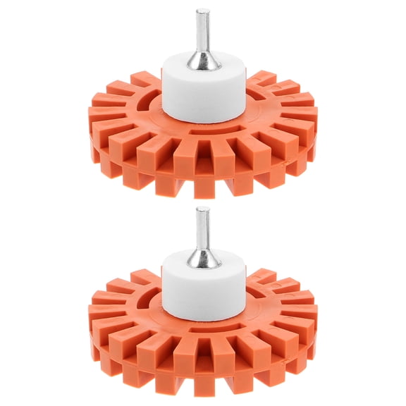 DEEPCRAFF 2Pcs Auto Buffing Wheel Rubber Eraser with Drill Attachment for Safe and Fast Car Decal Removal