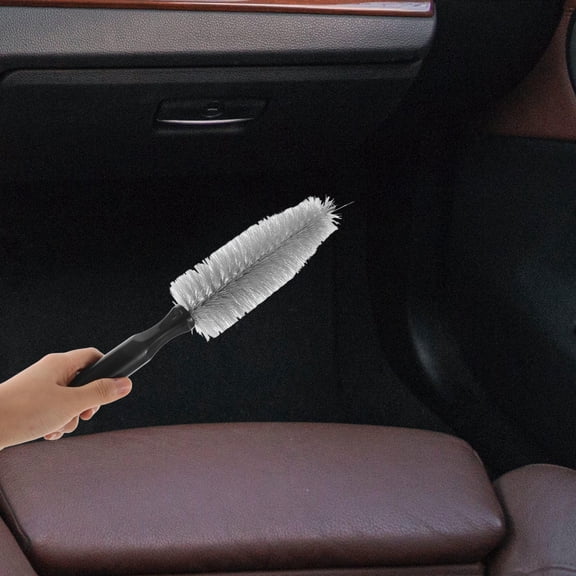 DEEPCRAFF 2Pcs Car Scrub Brush with Soft Bristles for Wheel Rims and Floor Mats
