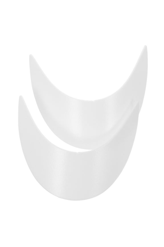 White Plastic Cap Shaper, Visor Insert for Baseball Hats, Easy Installation, 2Pcs