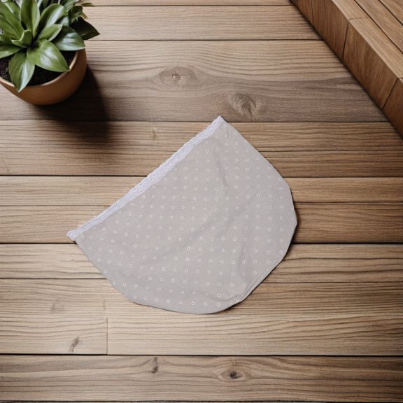 DEEPCRAFF 2Pcs Beige Fabric Laundry Basket Liners Washable Cloth Inserts for Universal Woven Basket Use