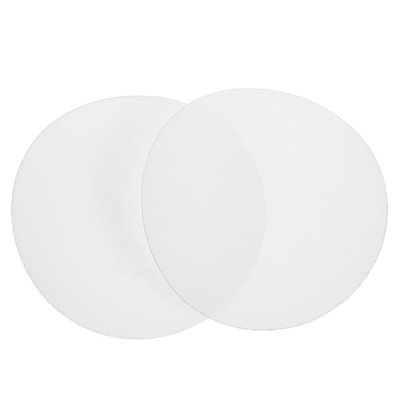 DEEPCRAFF Beige Round Ceiling Light Diffuser PVC Anti-Dazzle Soft Light Universal Fit 2Pcs