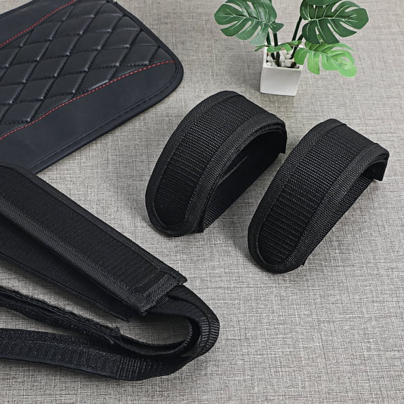 DEEPCRAFF 2Pcs Black Adjustable Bike Toe Straps for Flat Pedals Compatible with Road and Mountain Bikes
