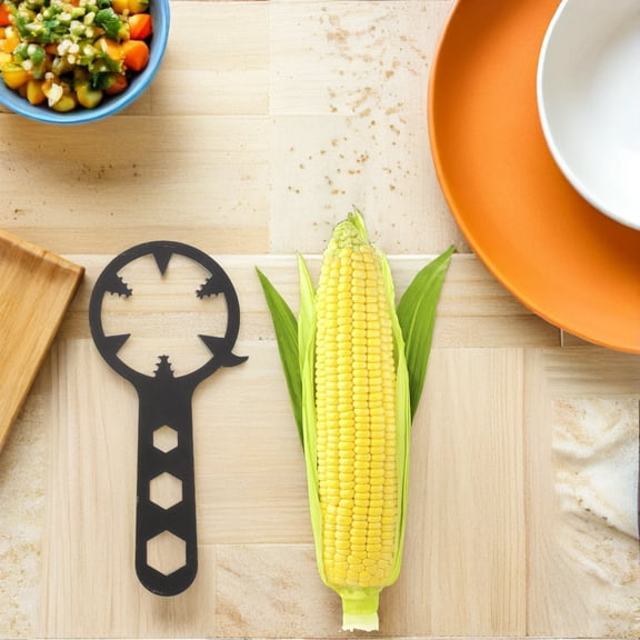 DEEPCRAFF 2-Pack Handheld Corn Sheller with Handle, Black Corn Peeling Tool for Quick and Easy Removal in Kitchen